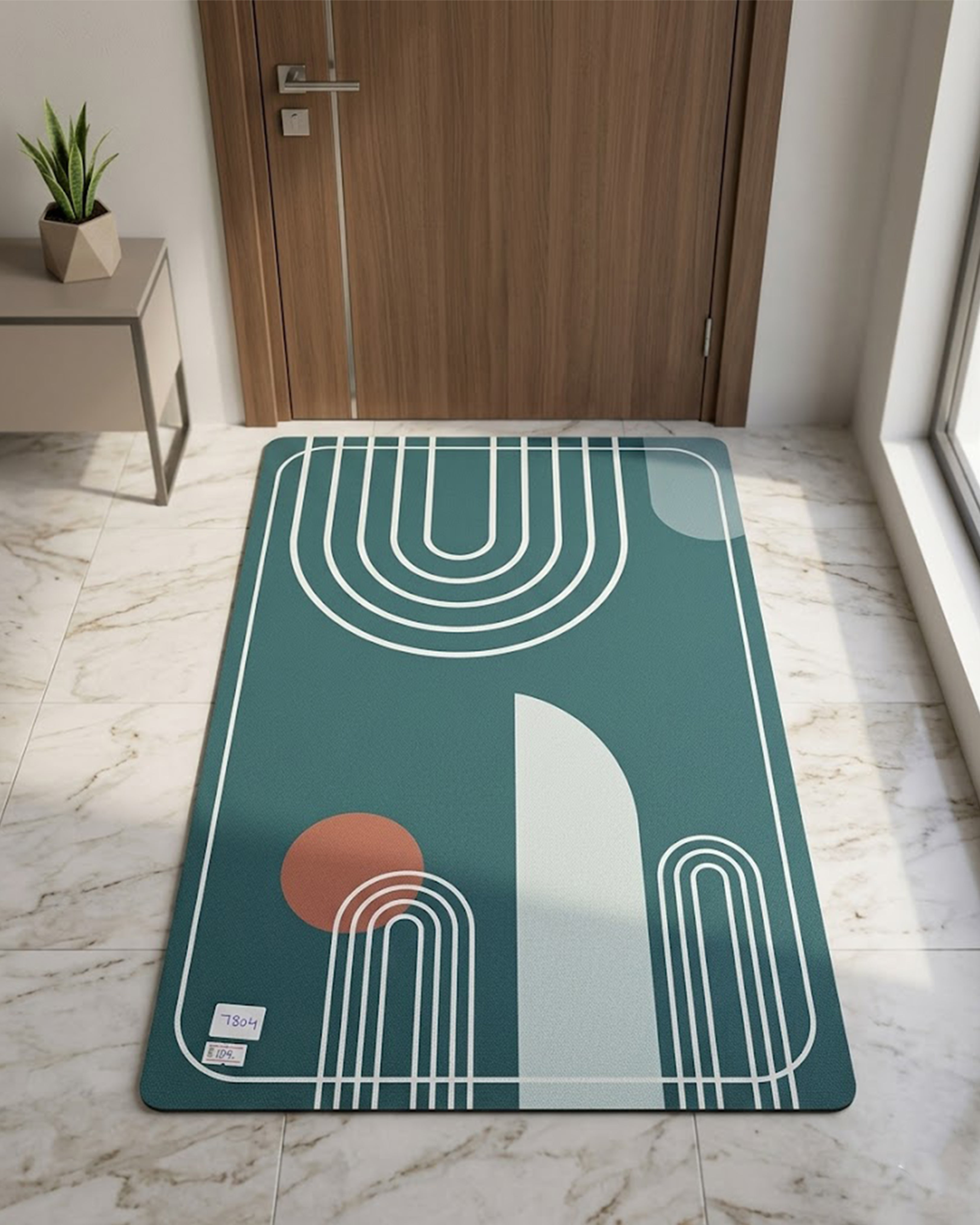 Vibrant Bloom Floral Fantasy Bath Mat – 3D Multi-Color Artistic Rug | Non-Slip Absorbent Microfiber Floor Mat