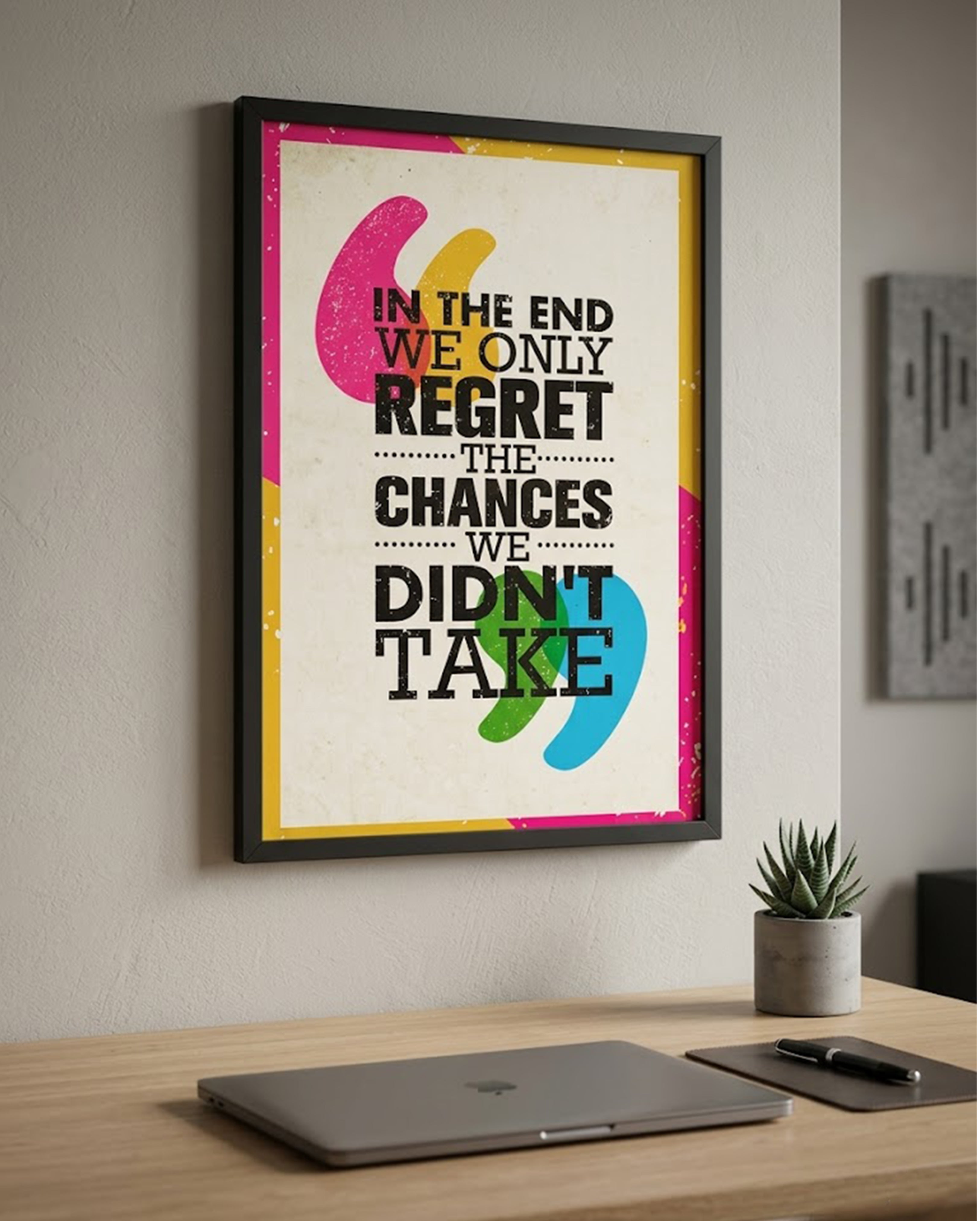 Be the Energy You Want to Attract" Motivational Wall Art - Premium Black Framed Inspirational Poster