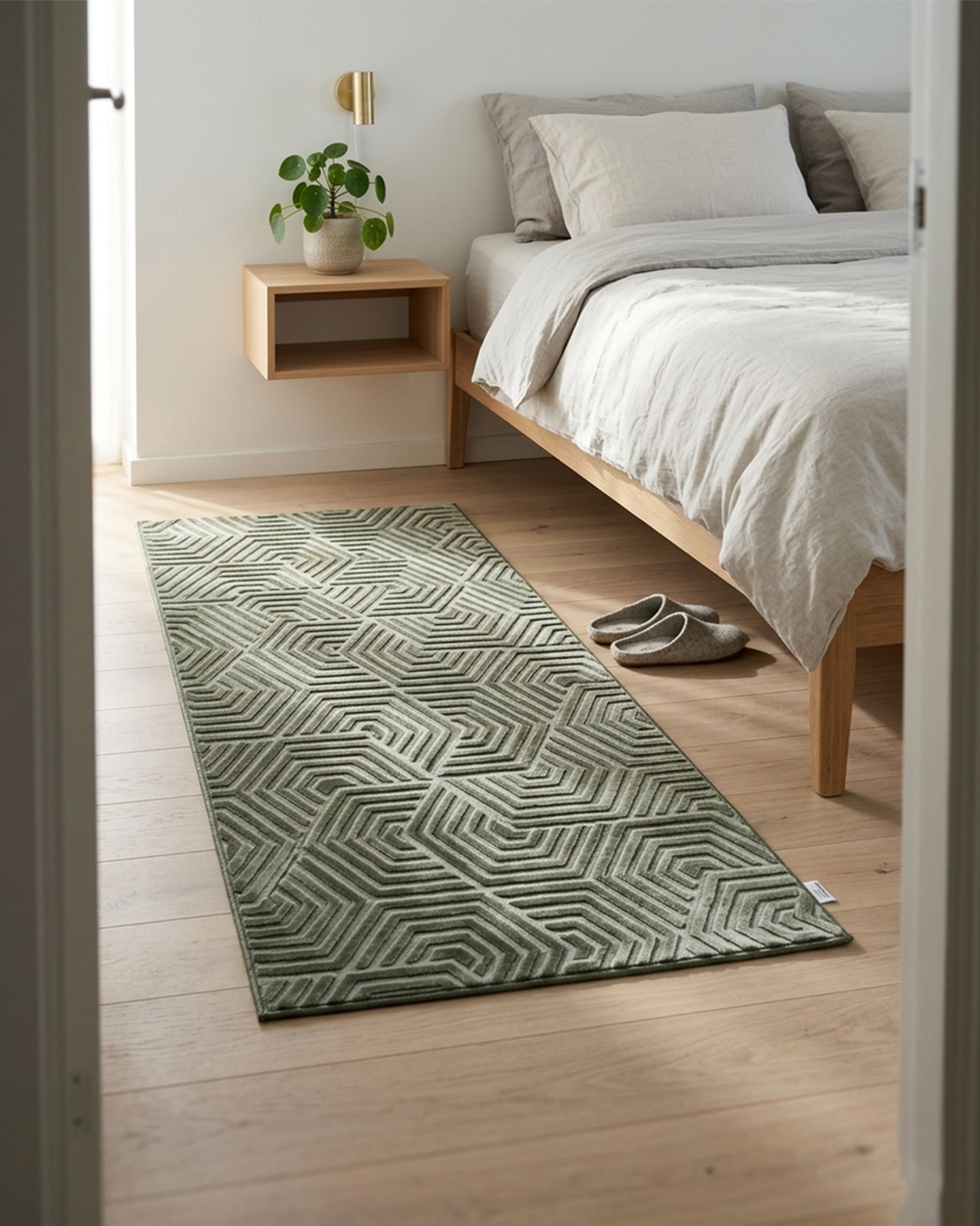 Vintage Peach Floral Swirl Luxury Bath Mat – Premium 3D Art Anti-Slip Rug | Super Soft Microfiber Designer Floor Mat