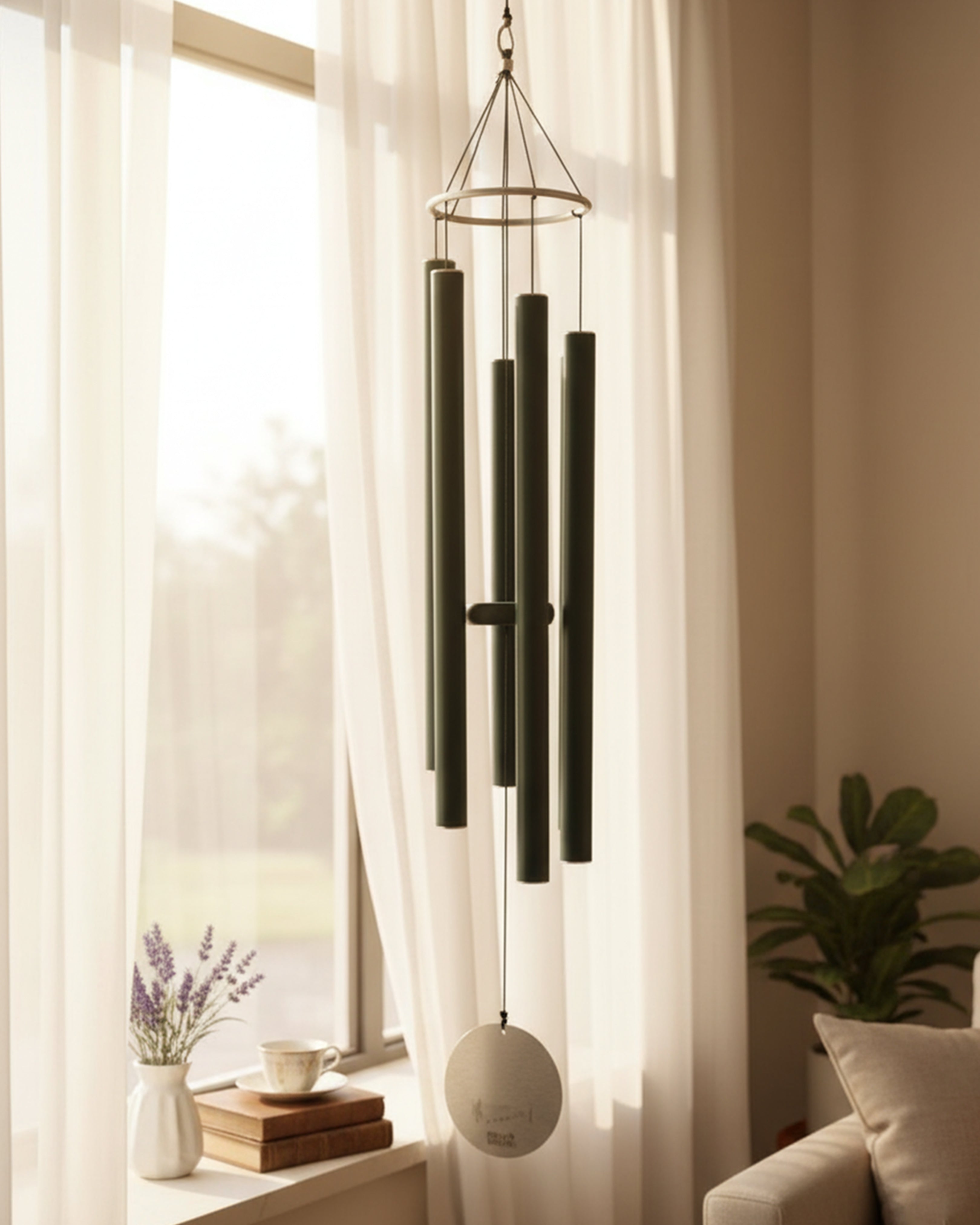 Premium Deep Tone Wind Chimes - Handcrafted Large Outdoor Zen Garden Decor