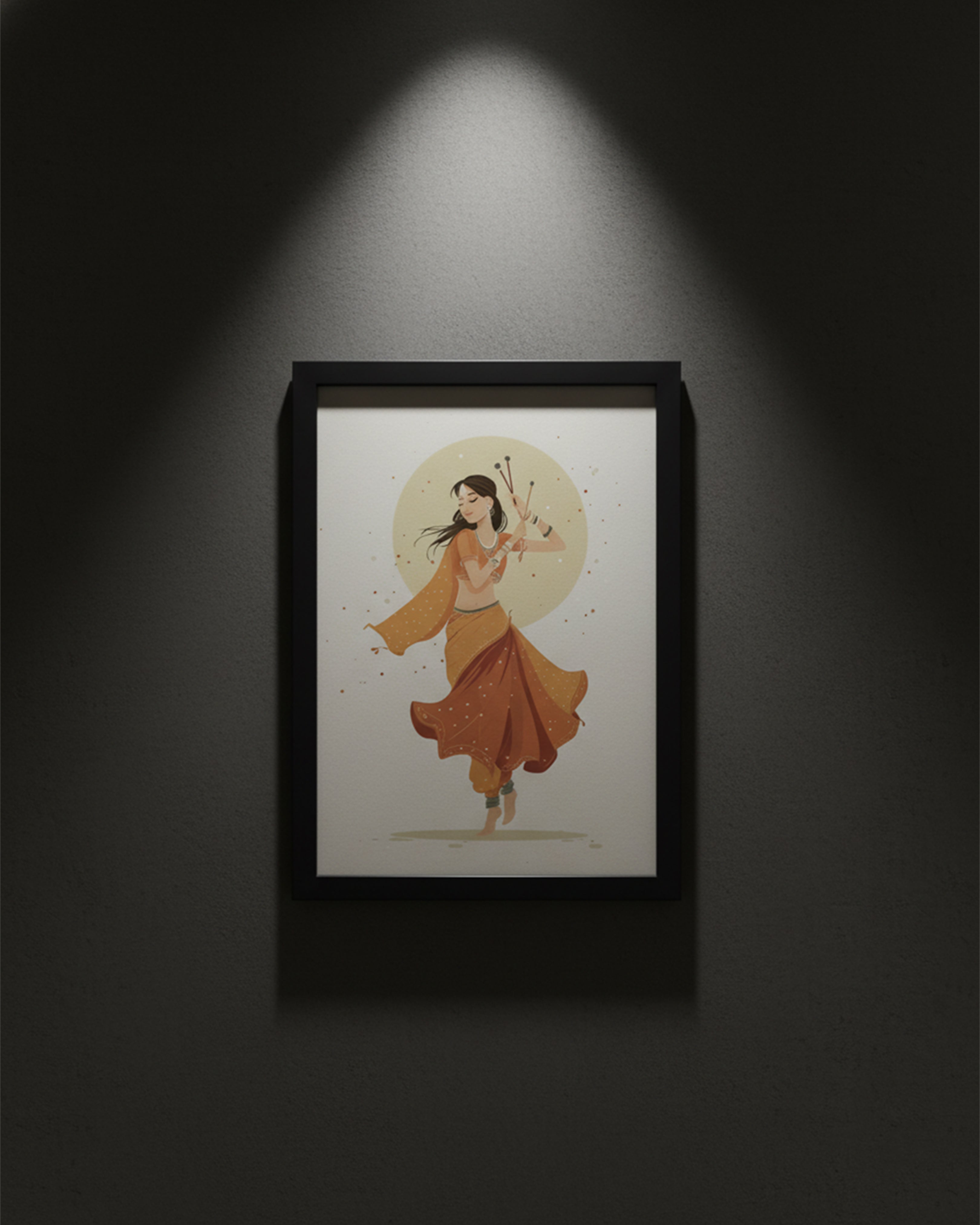 Divine Lord Ram Darbar Spiritual Wall Art - Premium Framed Ram, Sita, Laxman & Hanuman Painting for Home Mandir