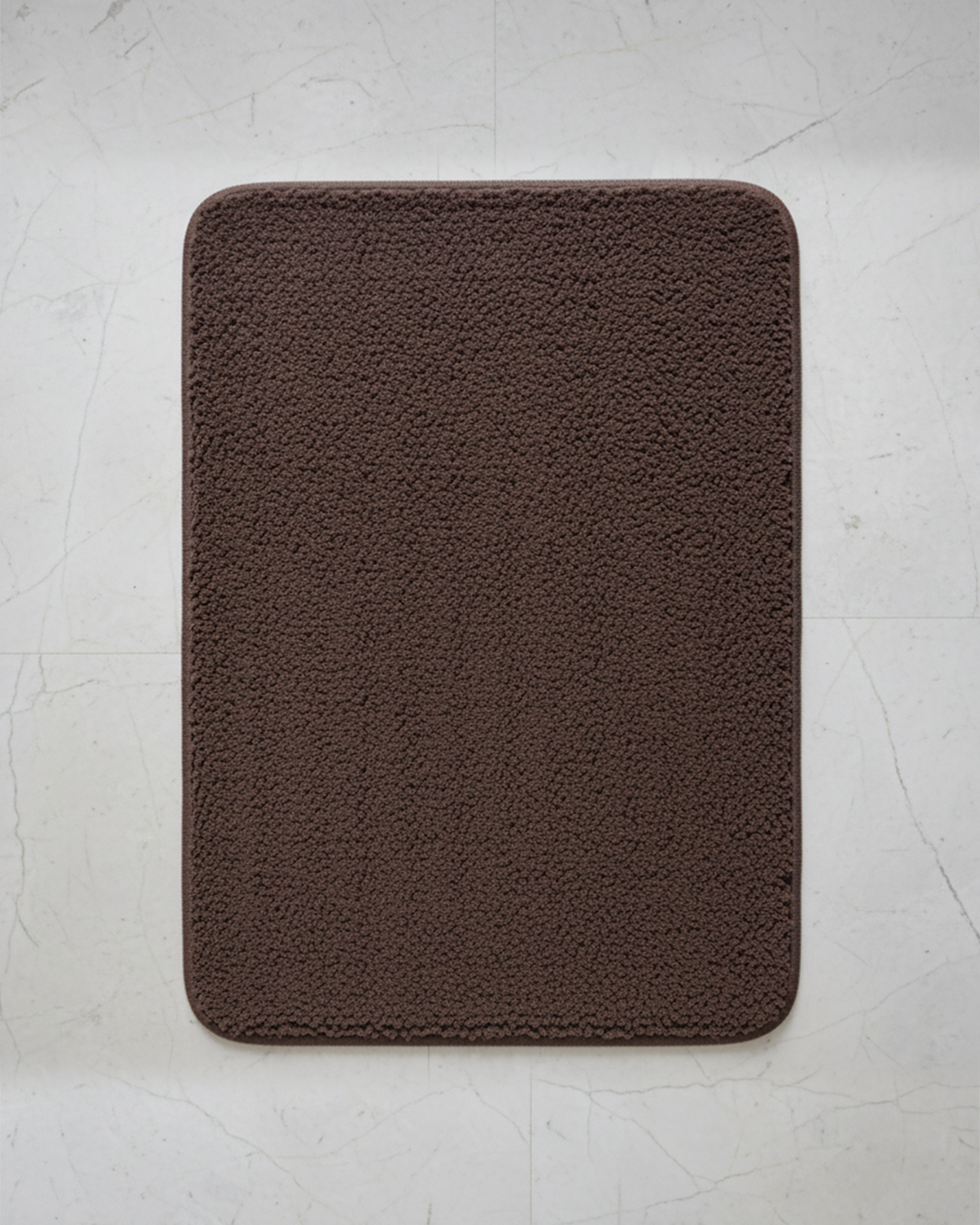 Premium Coffee Brown Luxury Bath Mat – Ultra-Soft Shaggy Microfiber Door Mat | High-Absorbency Anti-Skid Rug for Home & Office