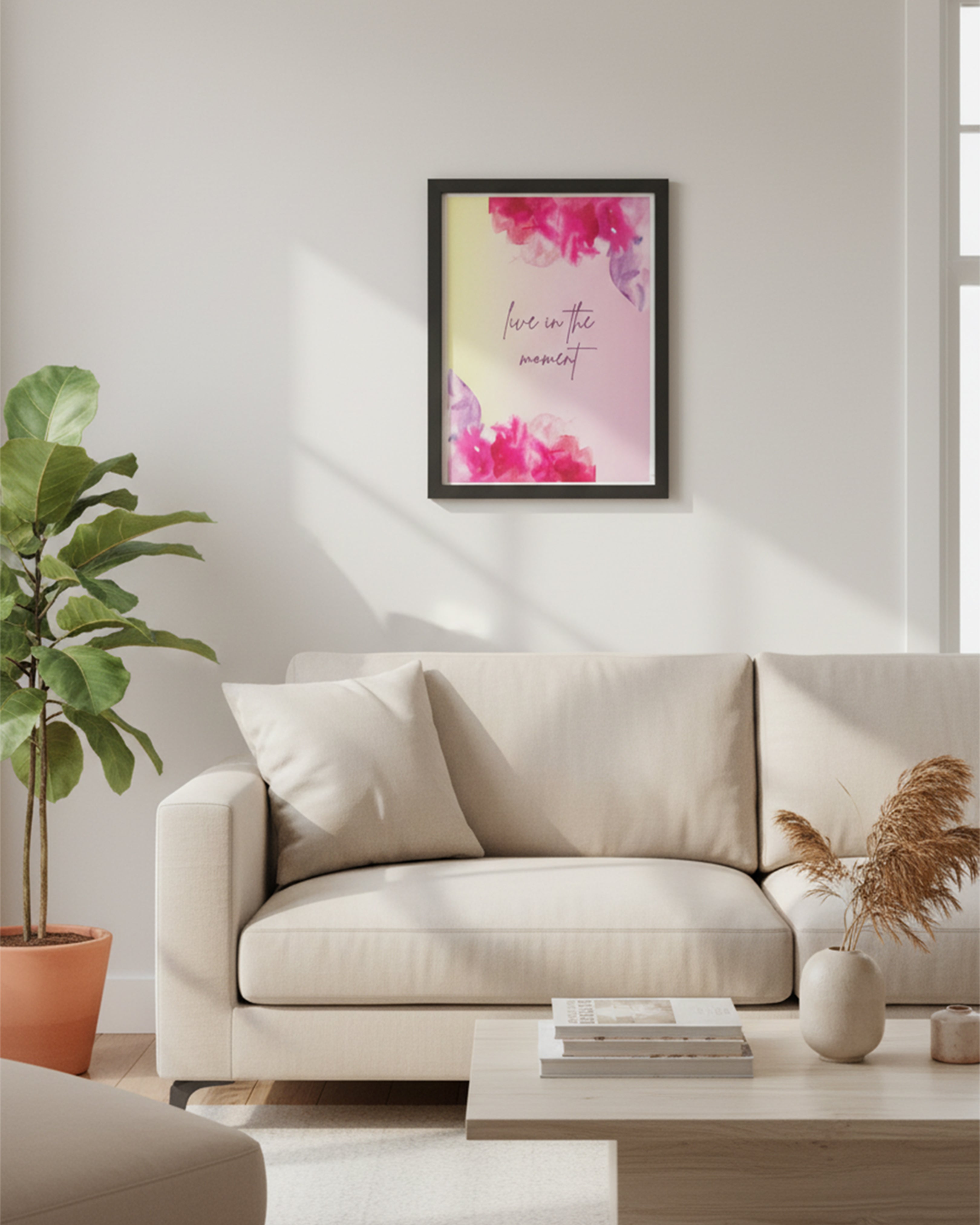 "The Chances We Didn't Take" Philosophical Wall Art - Modern Minimalist Framed Quote for Home & Office
