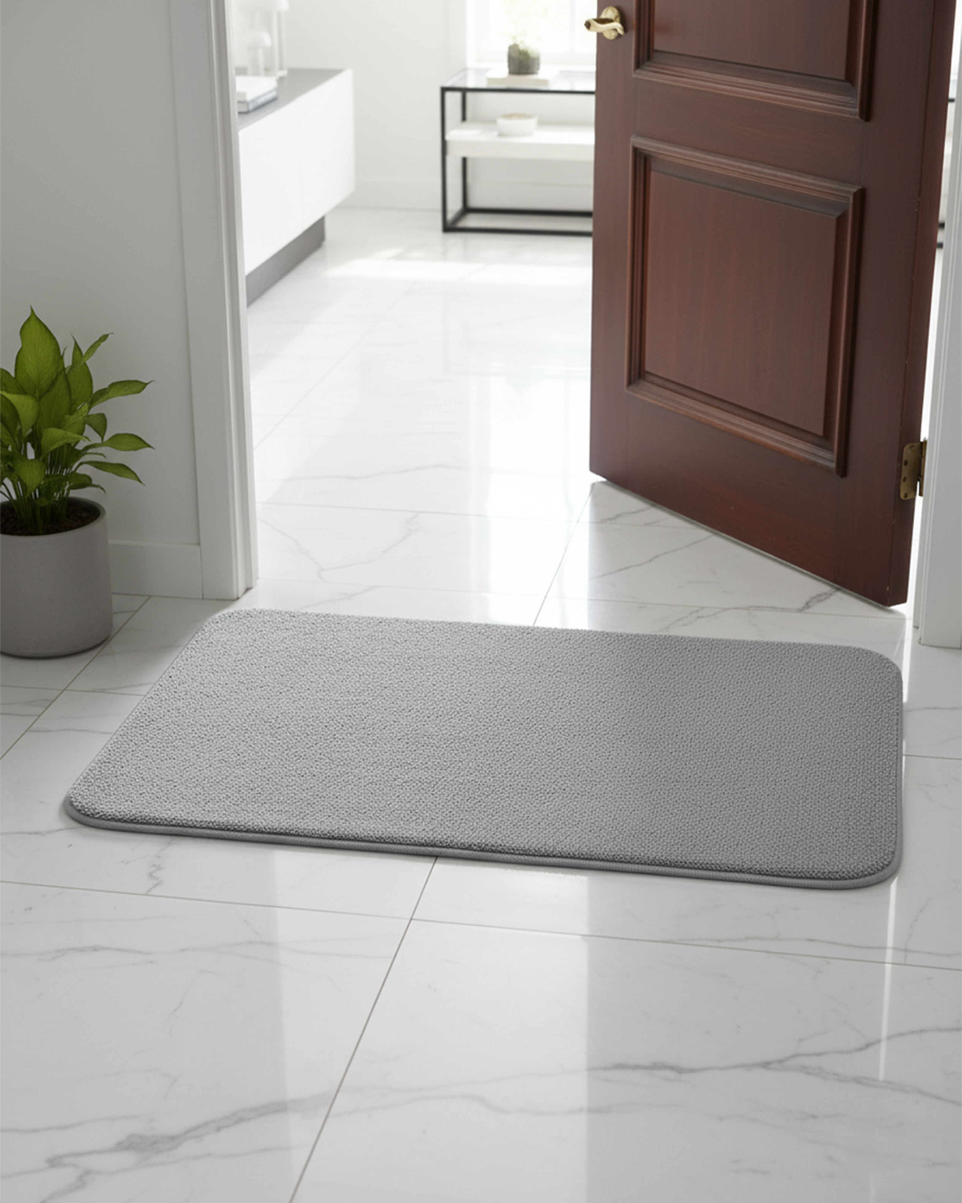 Vibrant Teal Bloom 3D Bath Mat – Ultra Soft Turquoise Floral Swirl Rug | Anti-Slip Luxury Floor Mat for Bathroom & Bedroom