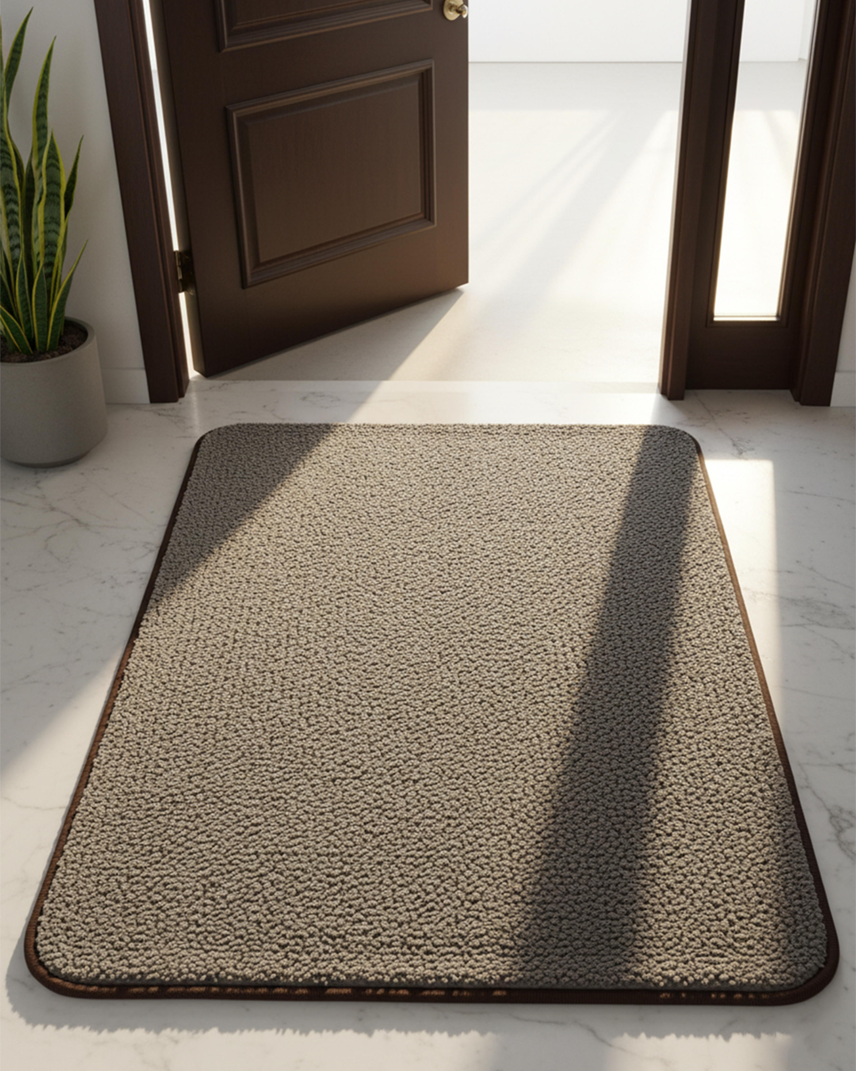 Elite Slate Grey Ultra-Absorbent Bath Mat – High-Density Microfiber Anti-Slip Rug | Premium Soft-Touch Entrance & Bathroom Floor Mat