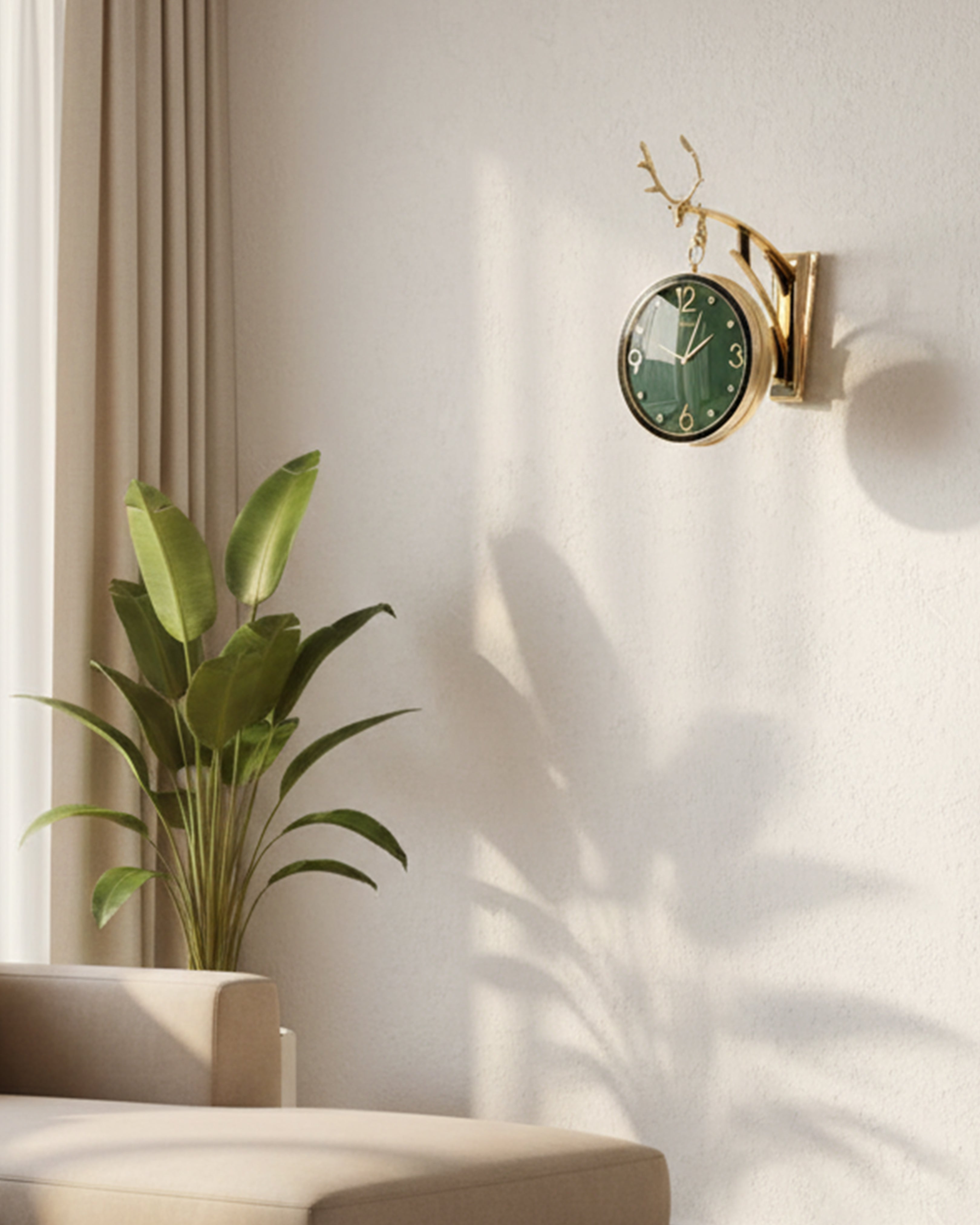 Meditating Buddha Statue in Emerald Green & Gold - Premium Resin Spiritual Idol for Home Decor & Vastu