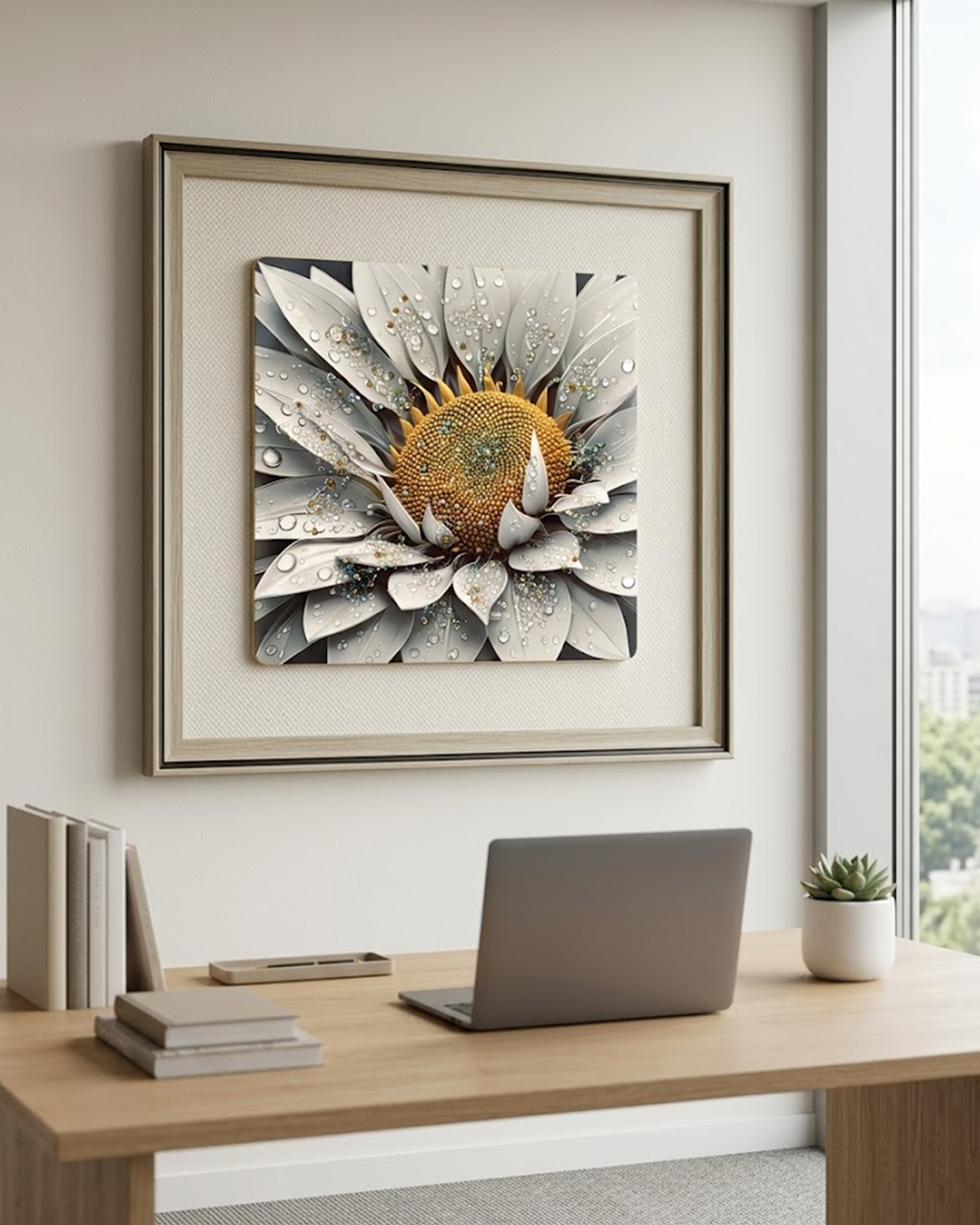 Divine Lord Ganesha Celestial Wall Art – Premium Golden Ganpati Canvas for Home & Office